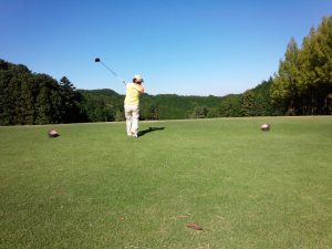 ナイスショットでウッキウキ！！ 